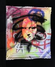 Load image into Gallery viewer, ZIEGLER T Urban Lisa - painting on reclaimed frame
